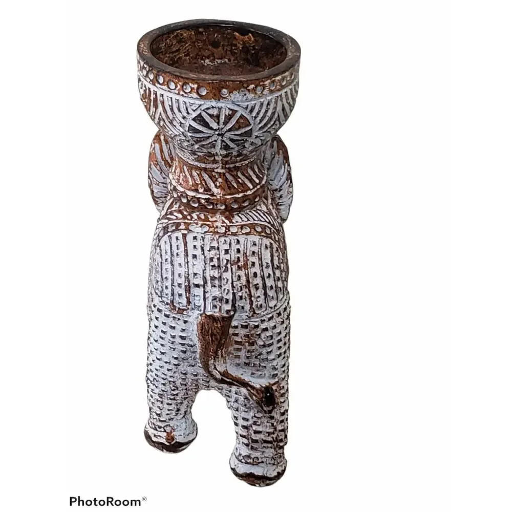 Unique Elephant Wood Tea Light Holder